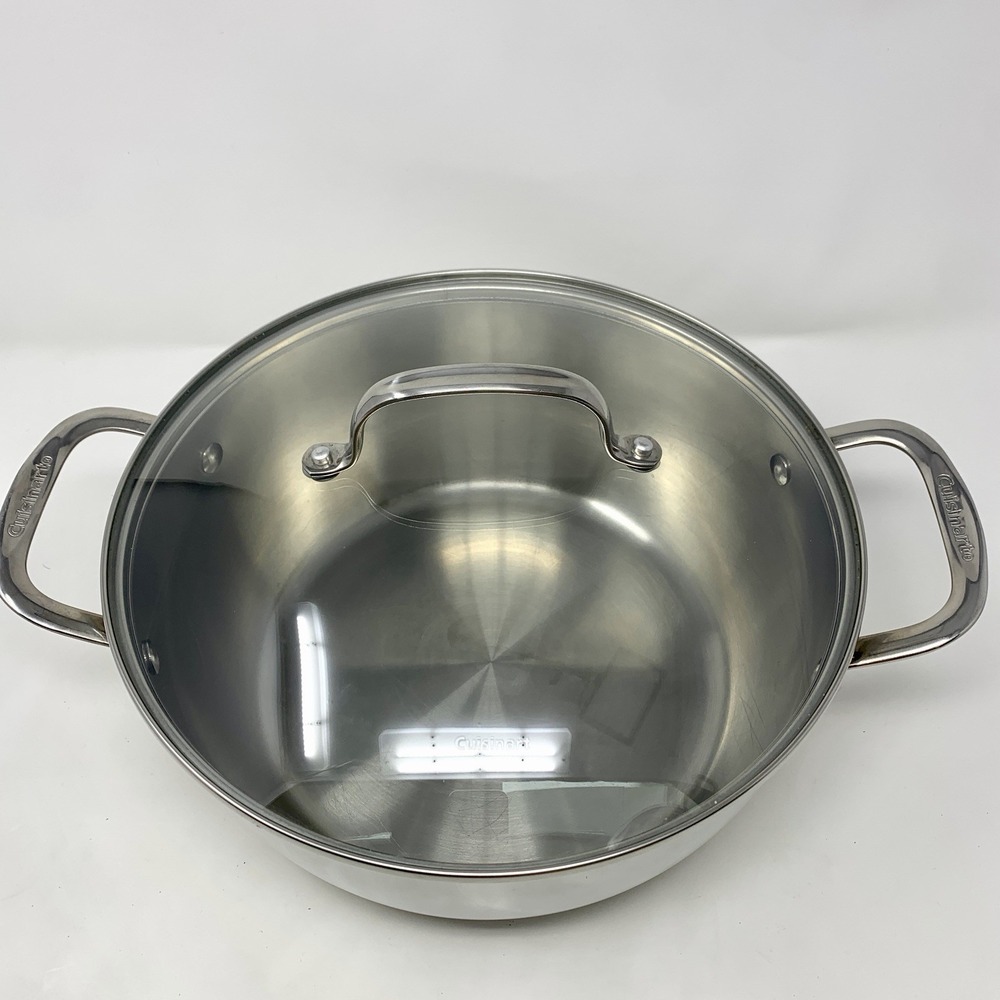 Cuisinart 5.5 Quart Multi-Purpose Pot Pan w Glass Lid Stainless Steel 755-26GD - Picture 2 of 14